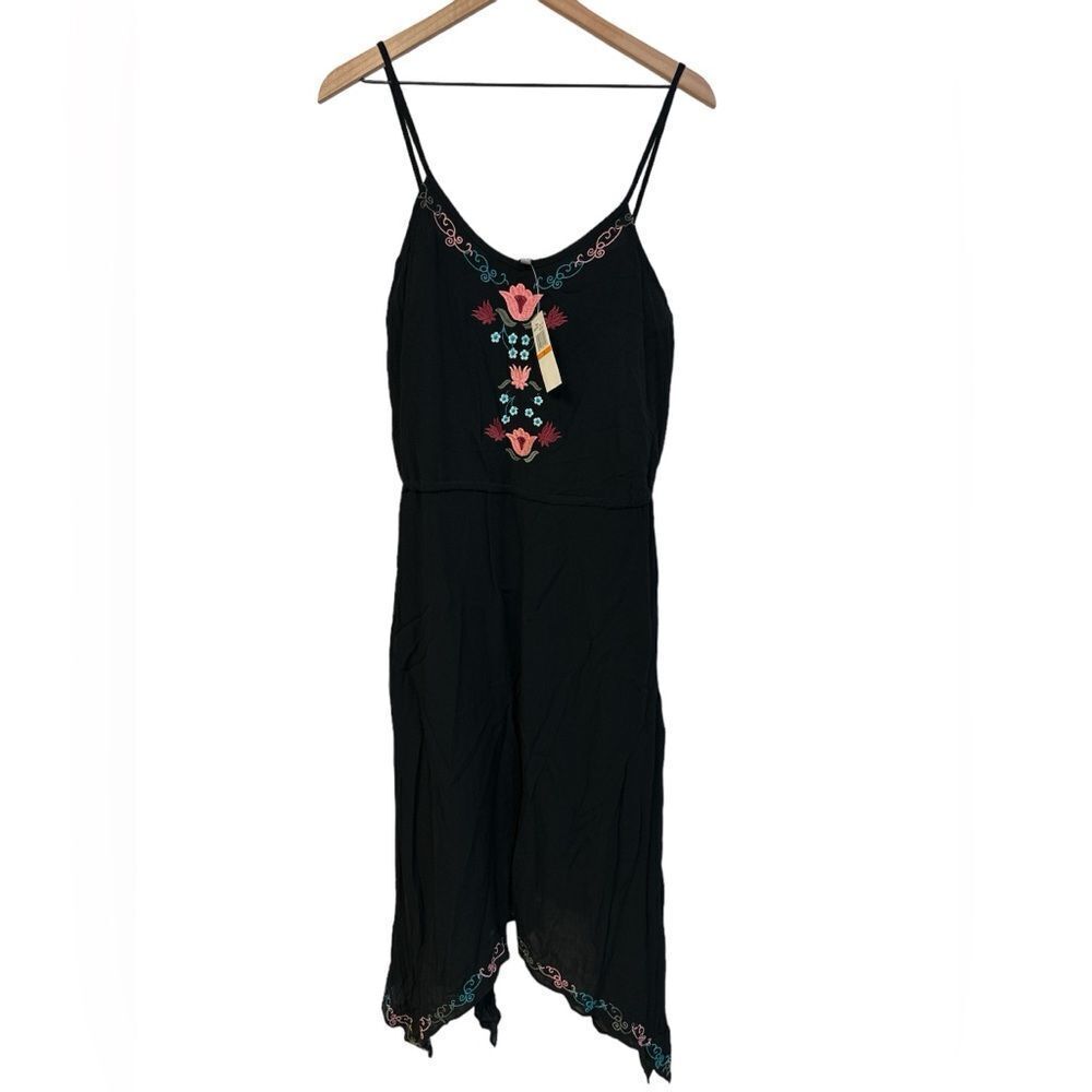Neiman Marcus Boho Midi Embroidered Sundress sz S NWT